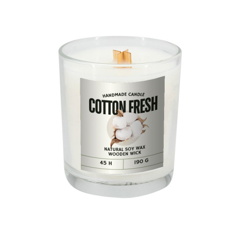 Świeca sojowa 190g Cedarwood Przeźroczysty PS0005 (2)