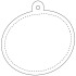 RFX™ reflective owalna odblaskowa zawieszka z TPU Biały 1PR08701 (3) thumbnail