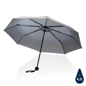 Mały parasol automatyczny 21" Impact AWARE rPET szary