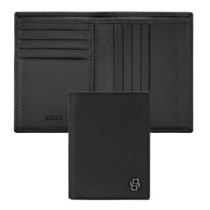 Składany portfel na karty Double B Saffiano Grey