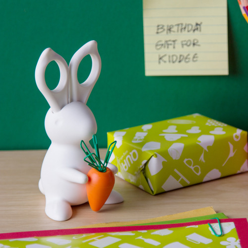 Przybornik biurowy królik Bunny Biały Ql10115-WH (5)
