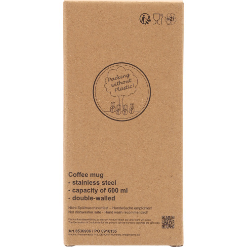 Kubek termiczny 600 ml JORDAN Czerwony 8536905 (11)