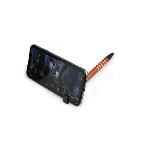 Długopis, touch pen, stojak na telefon czerwony V1816-05 (1)