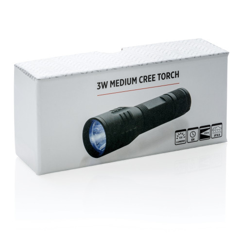Latarka CREE 3W Czarny P513.561 (10)