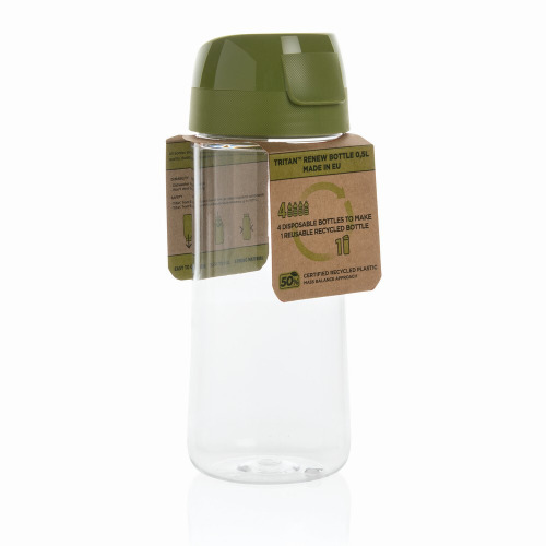 Butelka sportowa 500 ml Tritan™ Renew zielony P433.467 (10)