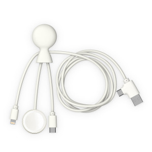 Xoopar Mr. Bio Long, wielofunkcyjny kabel do Apple i Samsung Watch,1 metr