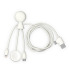 Xoopar Mr. Bio Long, wielofunkcyjny kabel do Apple i Samsung Watch,1 metr Biały LT41031-N0001  thumbnail
