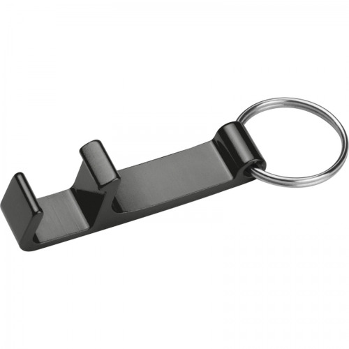 Brelok metalowy otwieracz do butelek ADRIANO Czarny 8232503 (1)