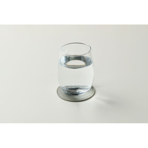 Okrągła podkładka z PU Kamienny Szary MO2616-15 (1)