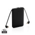 Power bank 5000 mAh, zintegrowany kabel 3 w 1 Czarny P322.081  thumbnail
