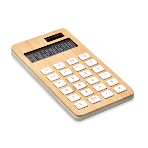 12-cyfrowy kalkulator, bambus drewna MO6216-40 (2)