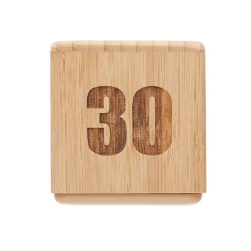 Bambusowy zegar z funkcją drzem Drewna MO2933-40 (8)