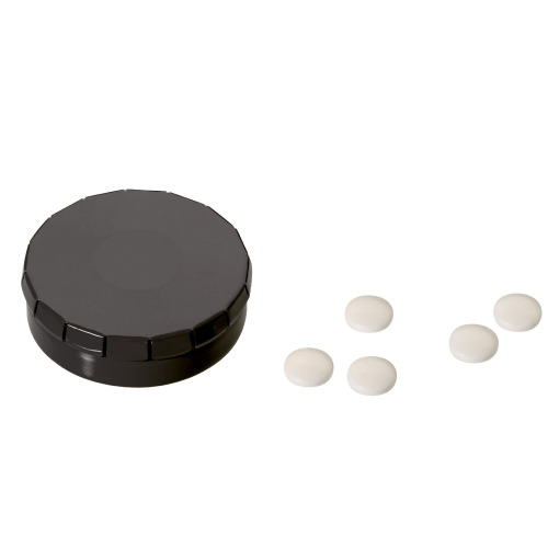 Pudełko 'Click' z miętówkami Czarny LT91794-N0002 