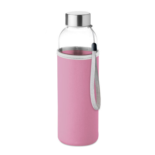 Butelka szklana 500ml różowy MO9358-11 