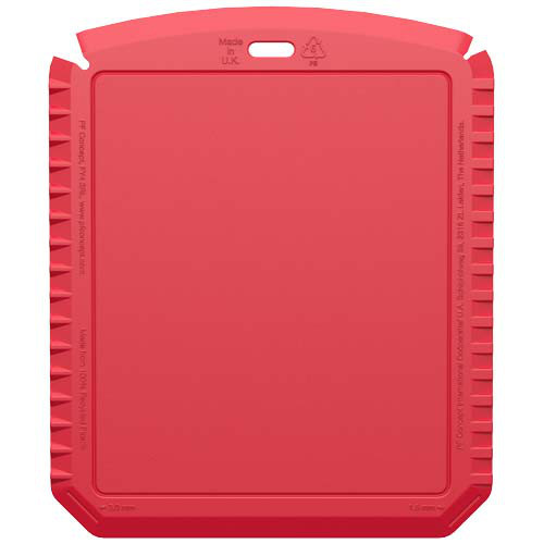 Thrym prostokątna skrobaczka do lodu wykonana z tworzyw sztucznych pochodzących z recyklingu Czerwony 22050221 (3)