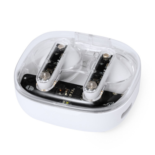 Bezprzewodowe słuchawki douszne biały V1333-02 (3)