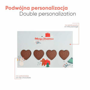Zestaw Czekoladek Wysyłkowych Z Logo Serce