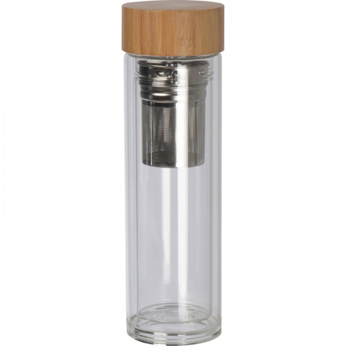 Butelka szklana termiczna 420 ml HENDRIK Przeźroczysty 6134366 (2)
