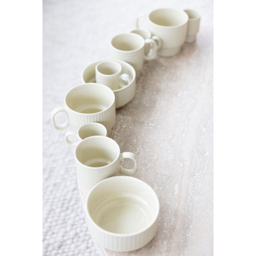 Kubek do kawy COFFEE & MORE 2-szt, beżowy Beżowy 5018571- (1)