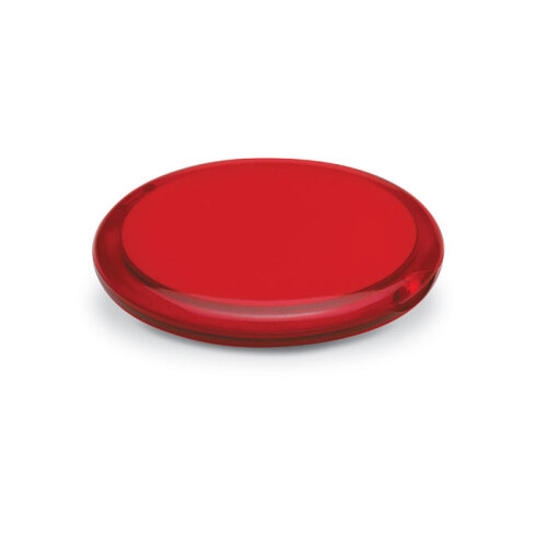 Okrągłe podwójne lusterko przezroczysty czerwony IT3054-25 (2)