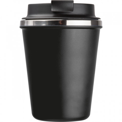 Kubek termiczny 350 ml z powłoką z recyklingu METODY Czarny 8496203 (5)