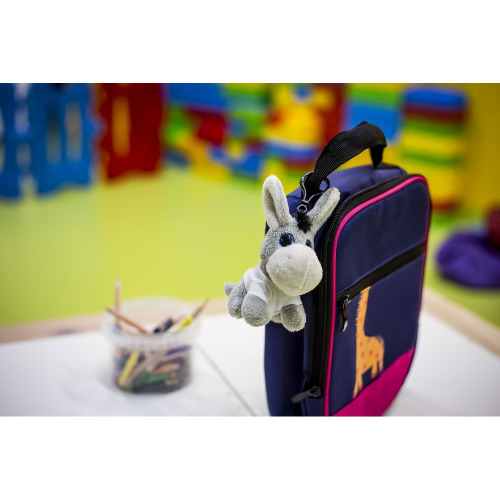 Pluszowy osiołek, zawieszka | Boe Szary HE778-19 (3)