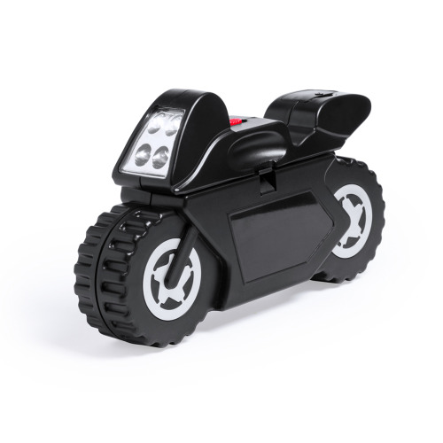 Zestaw narzędzi "motocykl" 21 el., latarka 4 LED Czarny V9718-03 (2)