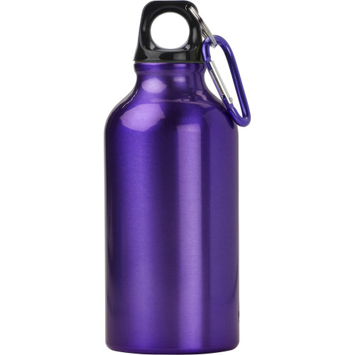 Bidon, butelka sportowa 400 ml z karabińczykiem fioletowy V4659-13 