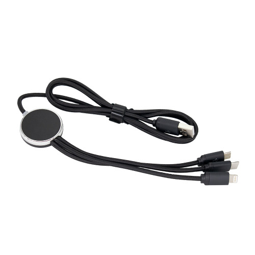 Długi kabel 3w1 z podświetlanym logo, W201TG Czarny EG053403 (4)