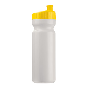 Bidon Sportowy Design 750ml Biały / żółty