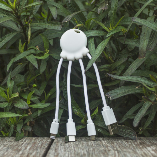 2087 | Xoopar Octopus Charging cable Biały LT41005-N0001 (5)