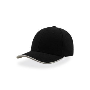 Czapka 6-panelowa Bawełniana - Navy & White & Red