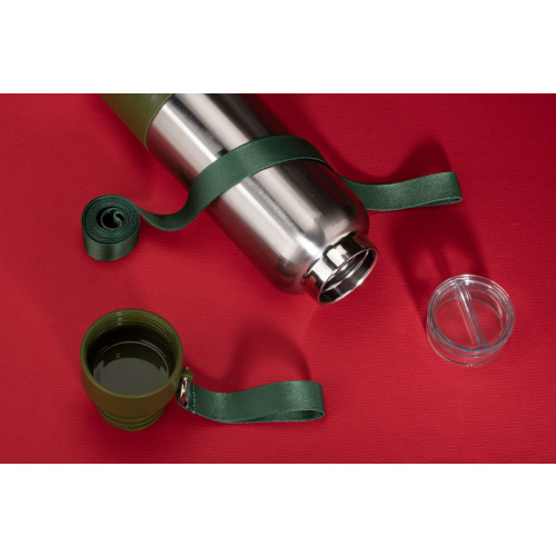 Butelka termiczna ze smyczką RON 500 ml Oliwkowy 16243-16 (7)