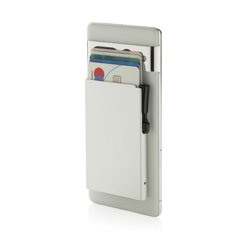Magnetyczne etui na kartę kredytową, ochrona RFID Silver P820.9502 (2)