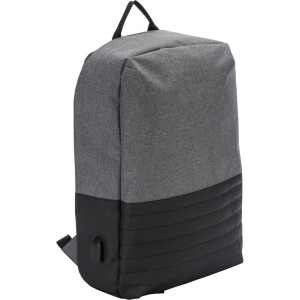 Plecak chroniący przed kieszonkowcami, przegroda na laptopa 15" czarny