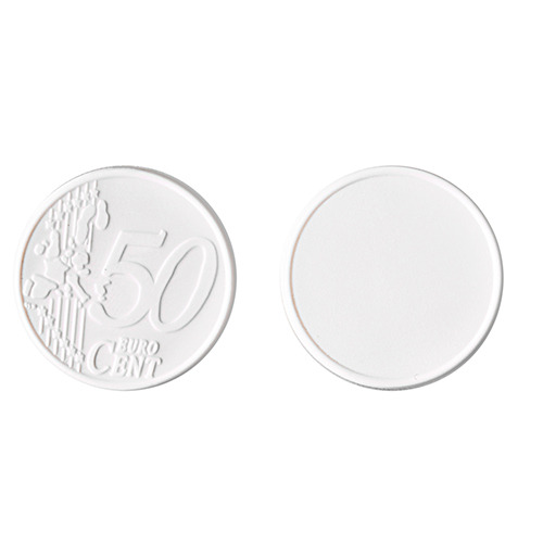 Plastikowy żeton do wózka 0,50 € / Coin 50 Biały IP14083300 