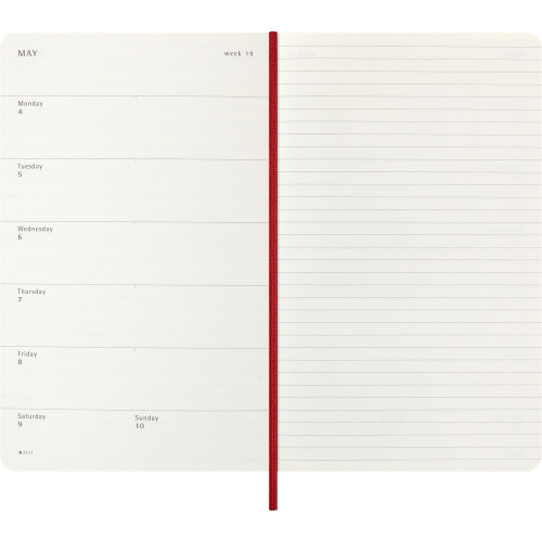 Kalendarz MOLESKINE Czerwony VM398-05/2027 (5)