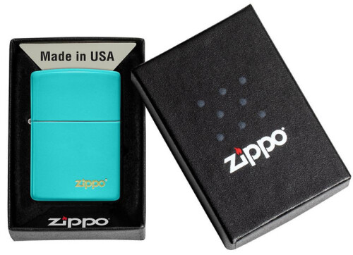 Zapalniczka Zippo Classic z logo Flat Turquoise ZIP60005827 (3)