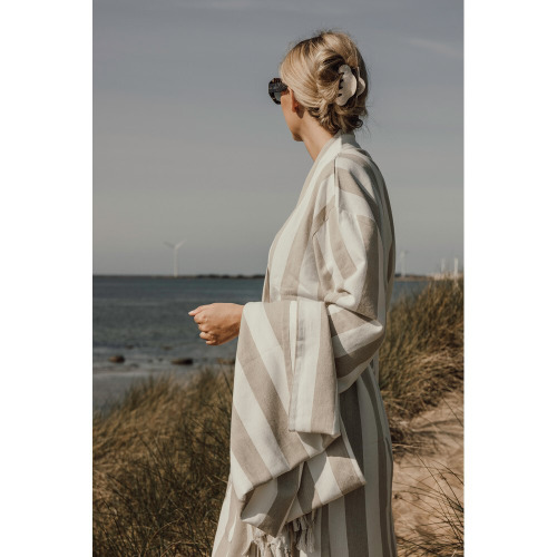 Szlafrok VINGA Ornos L/XL Beżowy VG620-20 (5)