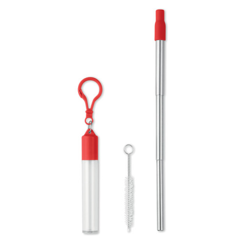 Słomka teleskopowa Czerwony MO9680-05 