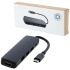 Loop adapter multimedialny USB 2.0-3.0 z portem HDMI wykonany z tworzyw sztucznych pochodzących z recyklingu z certyfikatem R Czarny 12436890 (6) thumbnail