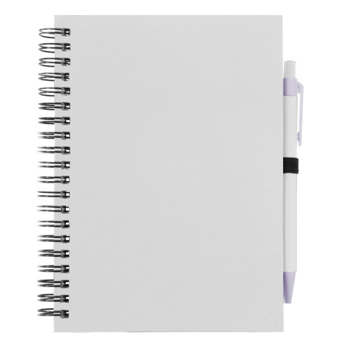 Notatnik z długopisem biały V2795-02 (3)