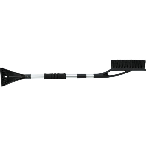 Skrobaczka i miotła do odgarniania śniegu, teleskopowy uchwyt (max. 100 cm) Czarny V7740-03 (2)