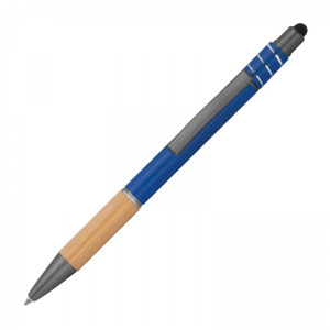 Długopis aluminiowy antystres touch pen MANUELA Niebieski
