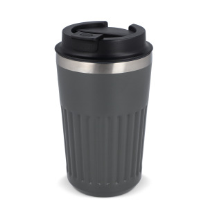Termos na kawę ze stali nierdzewnej pochodzącej z recyklingu, 400 ml Szary