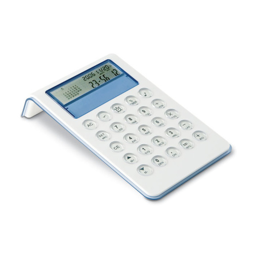 8-cyfrowy kalkulator przezroczysty niebieski IT3555-23 
