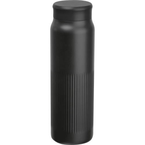 Butelka termiczna stalowa z recyklingu 700 ml TAZIO Czarny 8565103 
