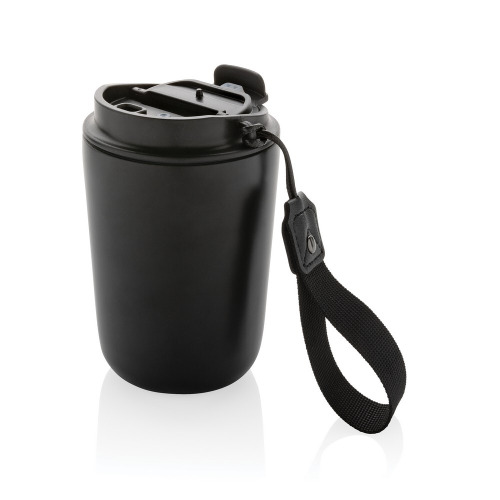 Kubek termiczny 380 ml Cuppa, stal nierdzewna z recyklingu czarny P435.021 (12)