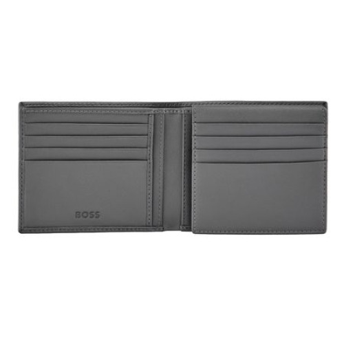 Portfel na karty Double B Saffiano Black Szary HLY526H (4)