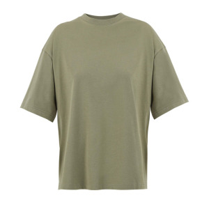 BOXY WOMEN T-SHIRT OVERSIZE Khaki
